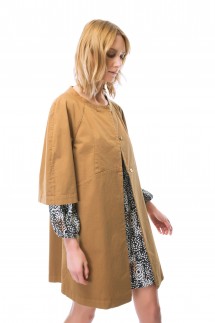 LOOSE-FITTING CABAN - MUSTARD
