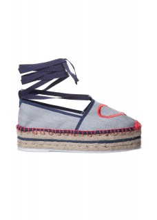 HEART PRINT ESPADRILLES